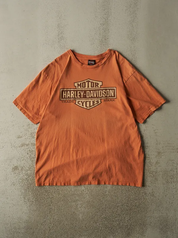 Vintage 07' Orange Harley Davidson Costa Rica Tee (XXL) made by Rebalance Vintage