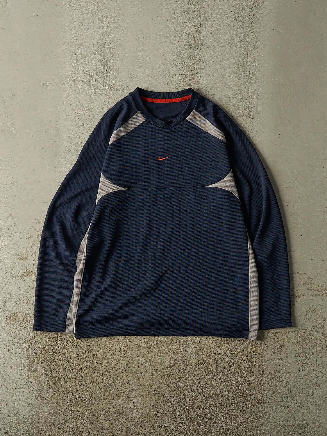 Vintage Y2K Navy Blue Nike Long Sleeve (L/XL) sold by Rebalance Vintage