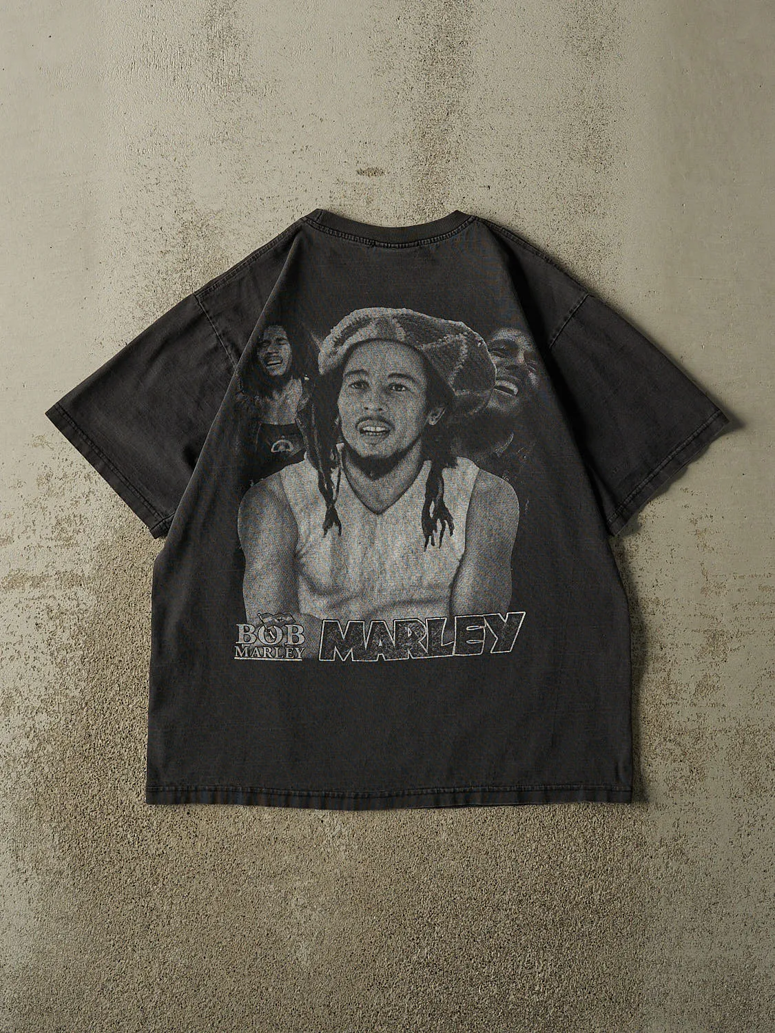 Vintage 90s Faded Black Bob Marley Tee (M/L) sold by Rebalance Vintage product image thumbnail 2