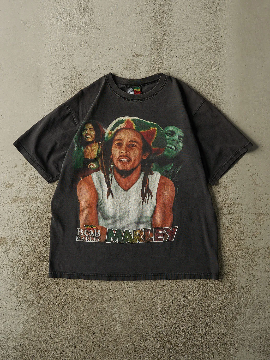 Vintage 90s Faded Black Bob Marley Tee (M/L) sold by Rebalance Vintage