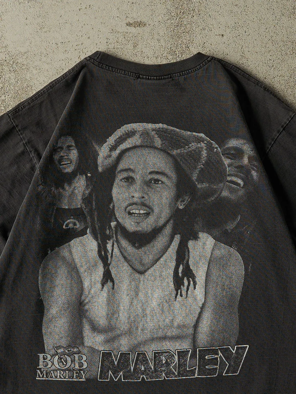 Vintage 90s Faded Black Bob Marley Tee (M/L) sold by Rebalance Vintage product image thumbnail 4