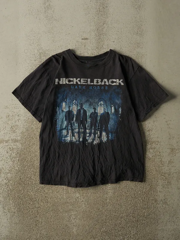Vintage 09' Faded Black Nickelback Tour Tee (S/M) made by Rebalance Vintage
