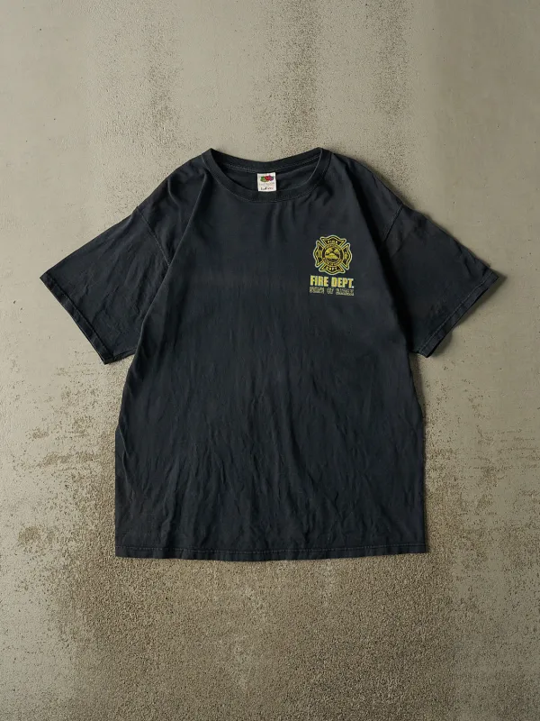 Vintage 00' Faded Black Hawaii Fire Dept Tee (L/XL) made by Rebalance Vintage