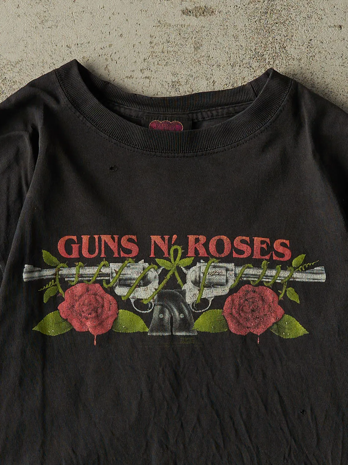 Vintage Y2K Faded Black Guns N' Roses Band Tee (XS/S) sold by Rebalance Vintage product image thumbnail 2