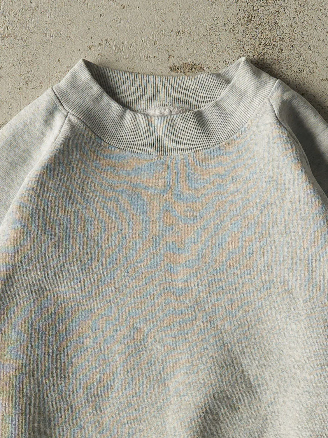 Vintage 80s Heather Grey Blank Crewneck (XS/S) sold by Rebalance Vintage product image thumbnail 2