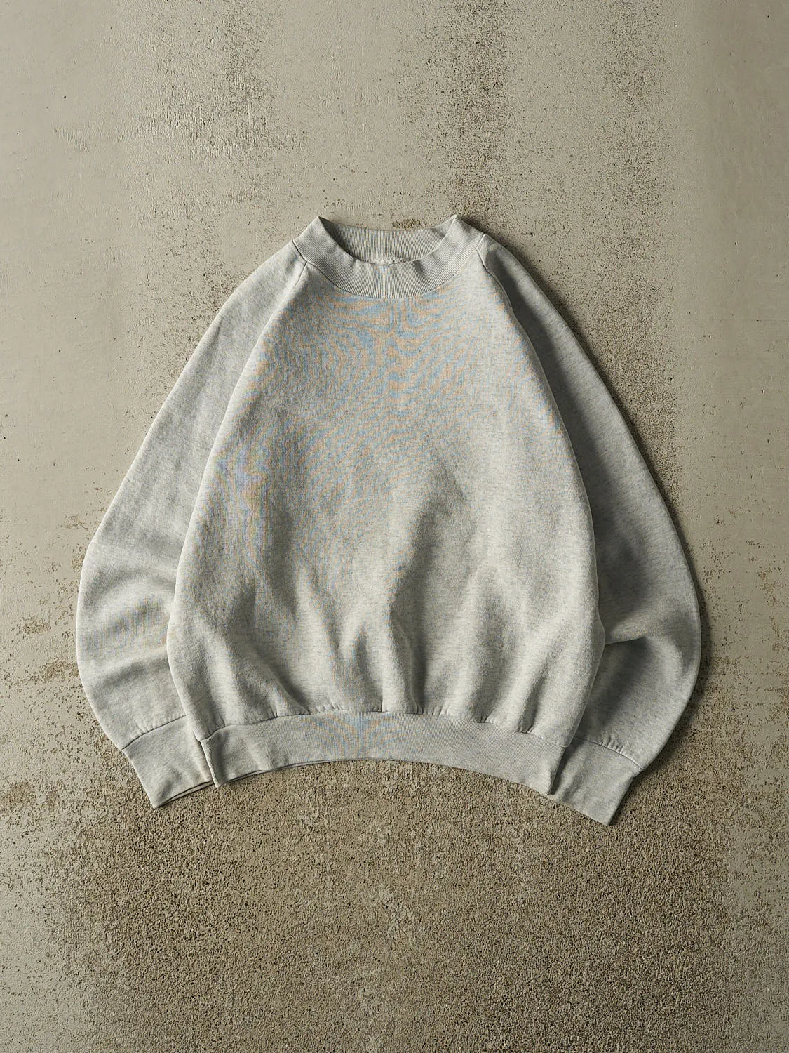 Vintage 80s Heather Grey Blank Crewneck (XS/S) sold by Rebalance Vintage