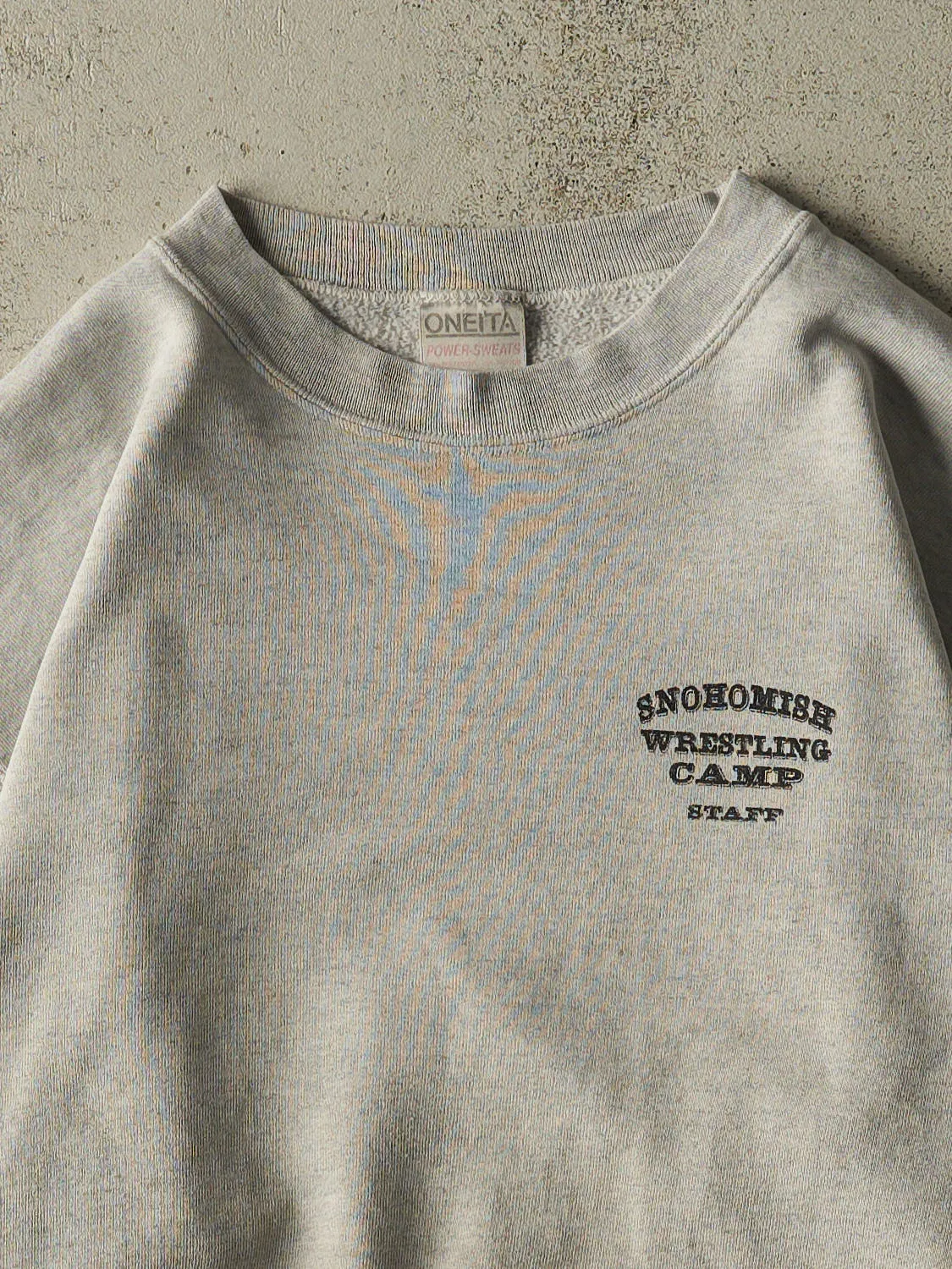 Vintage 90s Grey Snohomish Wrestling Camp Crewneck (M/L) sold by Rebalance Vintage product image thumbnail 3