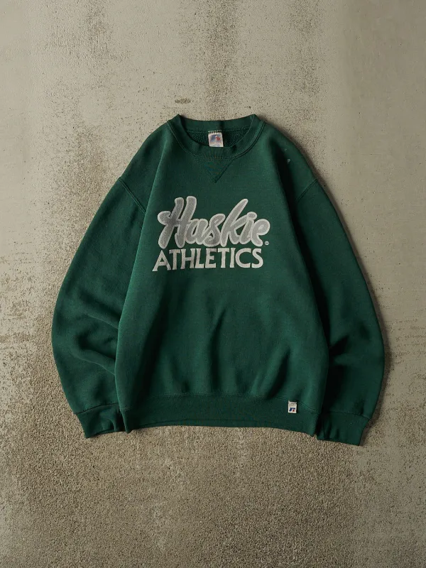 Vintage Y2K Green Russell Athletic Huskie Athletics Crewneck (XS) made by Rebalance Vintage