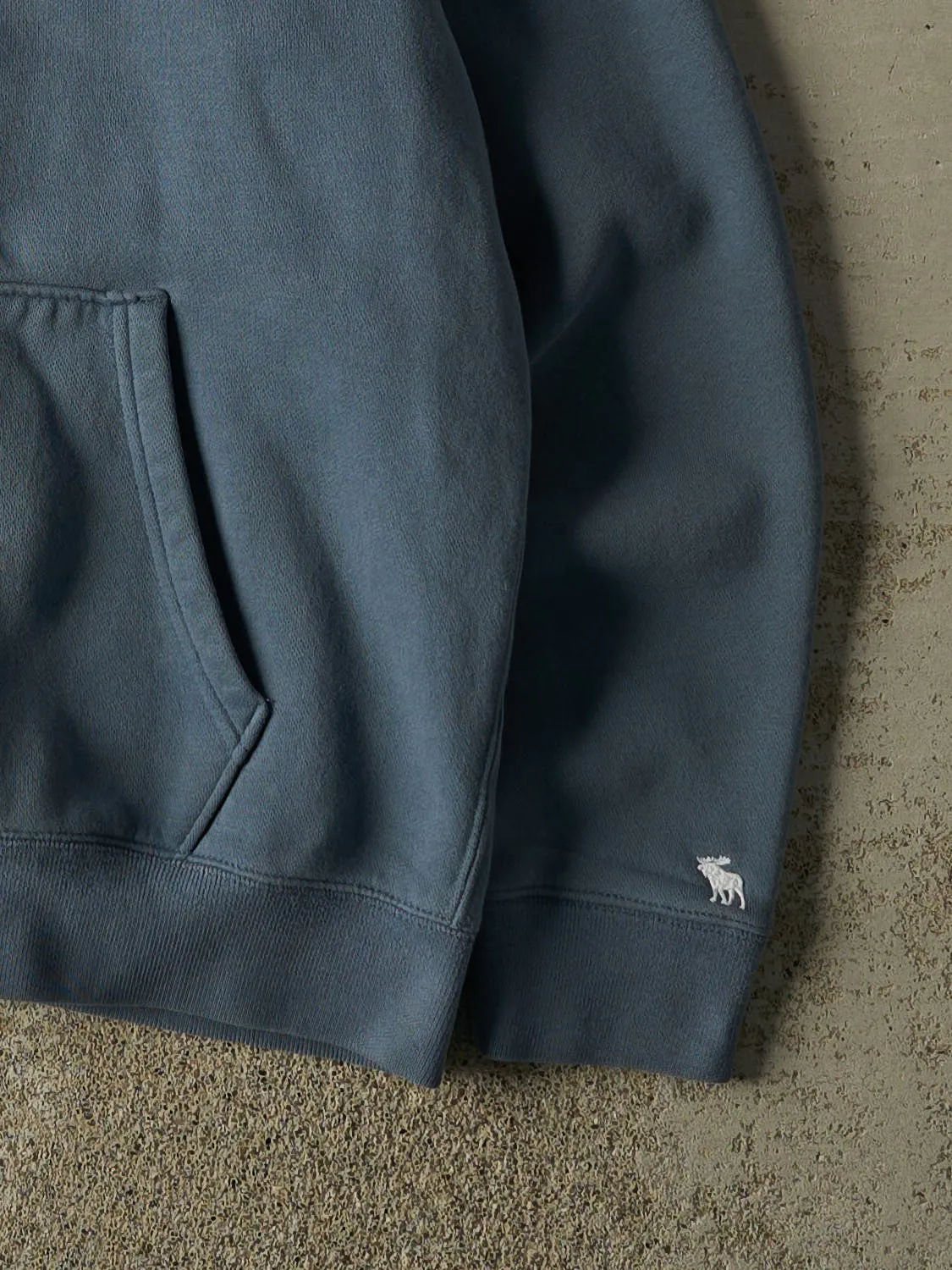 Vintage Y2K Blue Abercrombie & Fitch Zip Up Hoodie (S/M) sold by Rebalance Vintage product image thumbnail 4