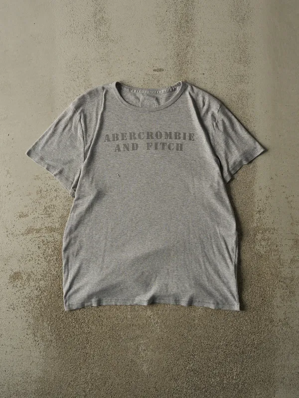 Vintage Y2K Grey Abercrombie & Fitch Tee (M) made by Rebalance Vintage