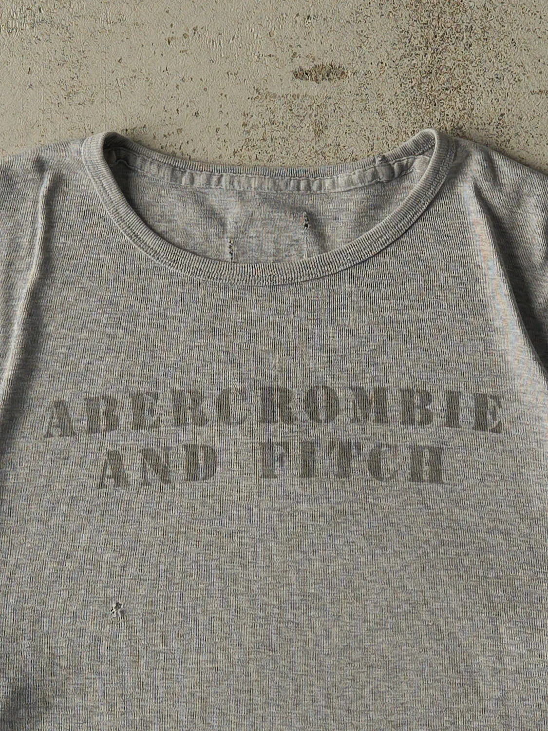 Vintage Y2K Grey Abercrombie & Fitch Tee (M) sold by Rebalance Vintage product image thumbnail 2