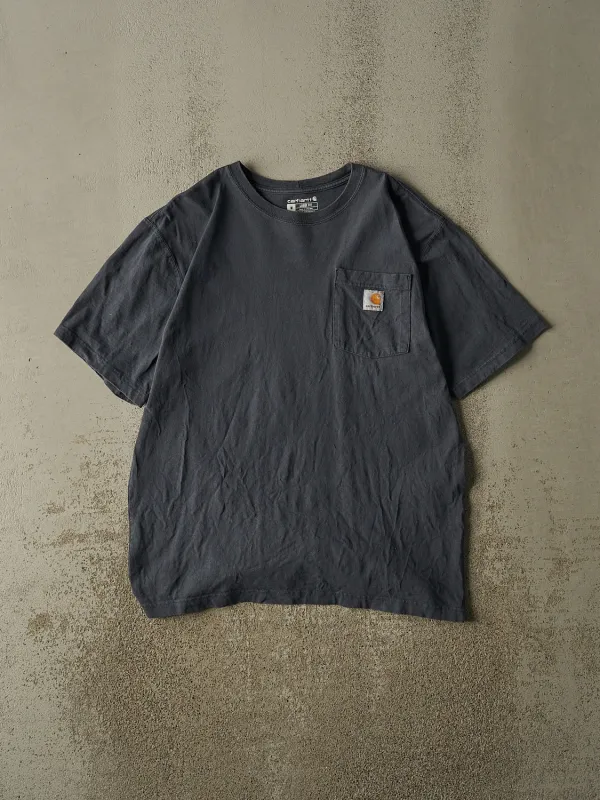 Vintage Y2K Navy Blue Carhartt Pocket Tee (L) made by Rebalance Vintage