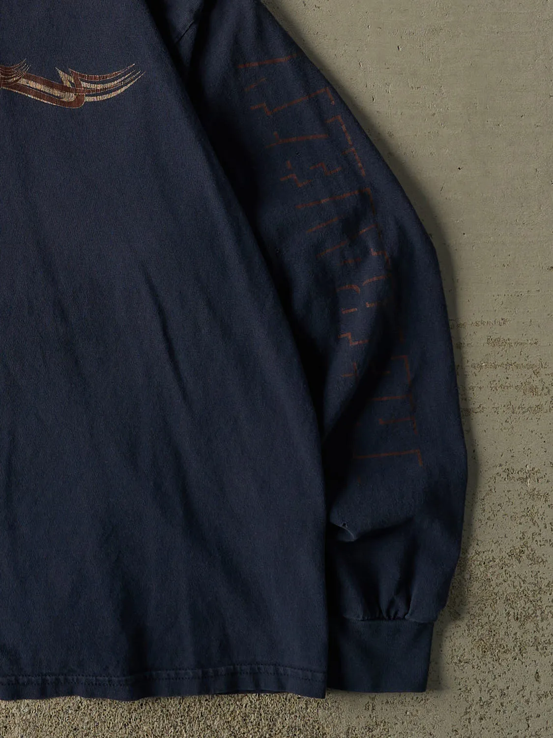 Vintage Y2K Navy Blue The Travezty Band Long Sleeve (L/XL) sold by Rebalance Vintage product image thumbnail 3