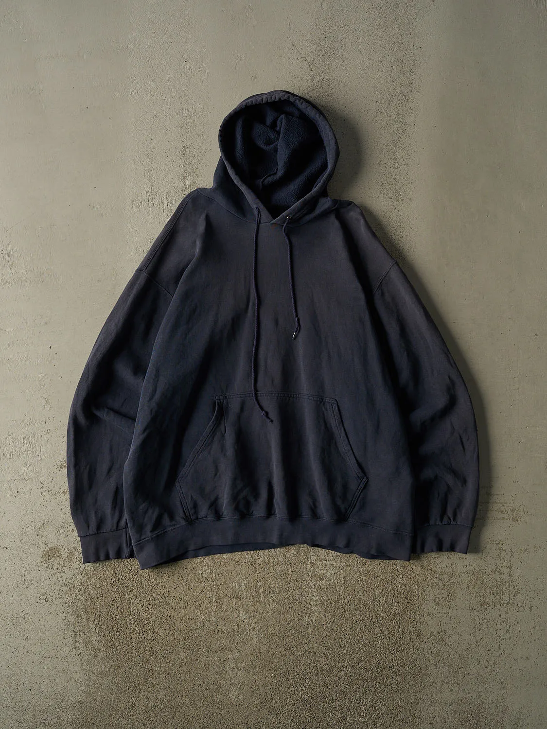 Vintage Y2K Navy Blue Blank Hoodie (XXL) sold by Rebalance Vintage