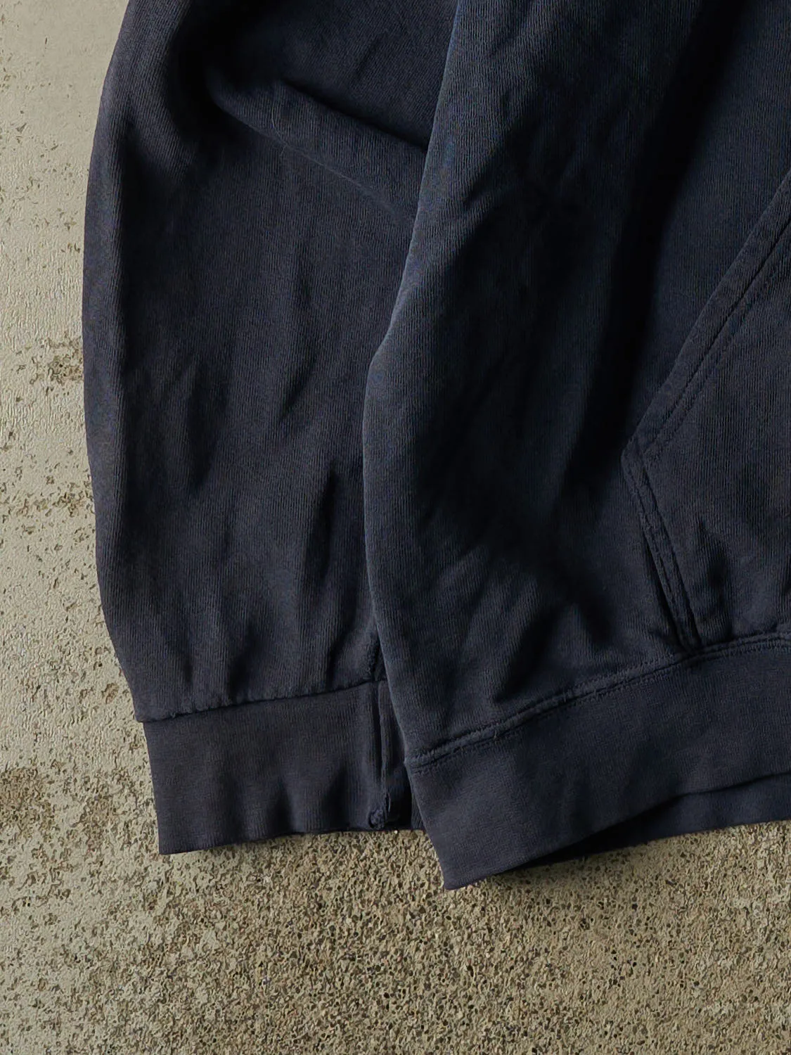 Vintage Y2K Navy Blue Blank Hoodie (XXL) sold by Rebalance Vintage product image thumbnail 3