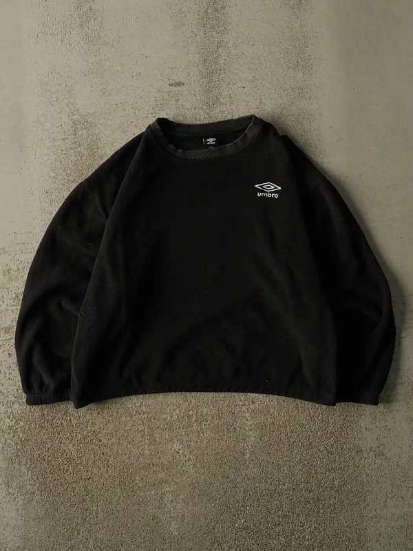 Vintage Y2K Black Umbro Pullover Fleece (S) made by Rebalance Vintage