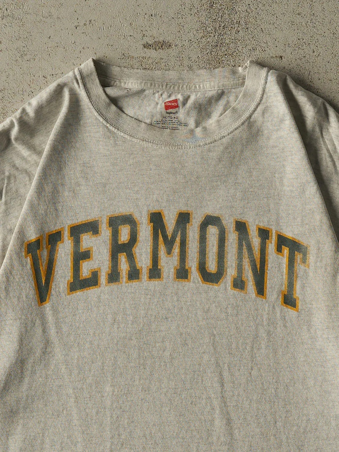 Vintage Y2K Heather Grey Vermont Tee (L/XL) sold by Rebalance Vintage product image thumbnail 2