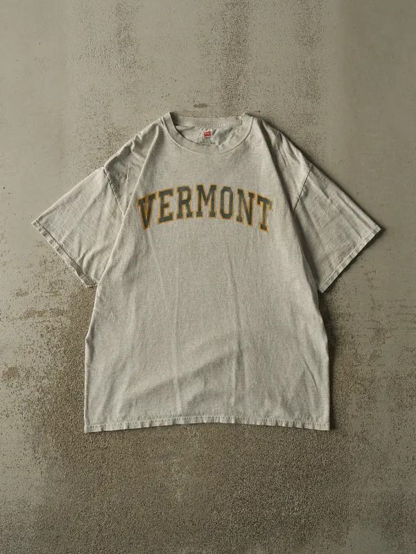 Vintage Y2K Heather Grey Vermont Tee (L/XL) made by Rebalance Vintage