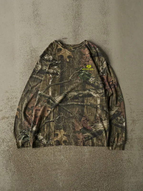 Vintage Y2K Camo Mossy Oak Long Sleeve (S/M) made by Rebalance Vintage