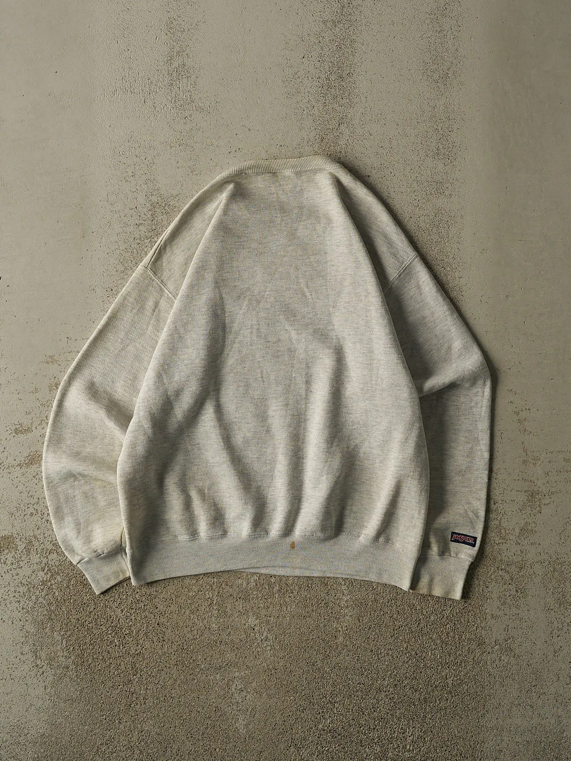 Vintage 90s Heather Grey Jansport Logo Crewneck (S/M) sold by Rebalance Vintage product image thumbnail 3