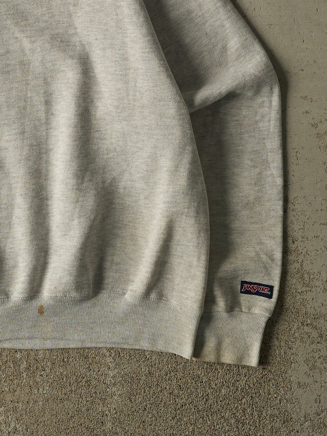Vintage 90s Heather Grey Jansport Logo Crewneck (S/M) sold by Rebalance Vintage product image thumbnail 4