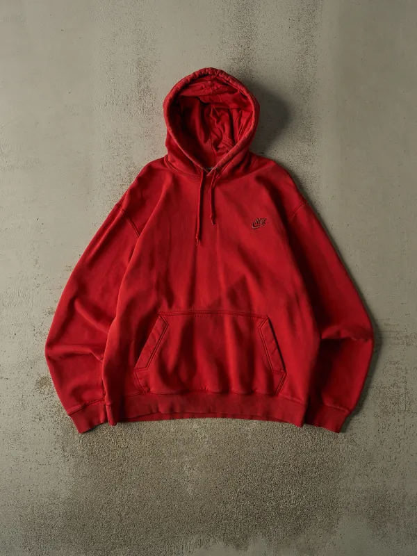 Vintage Y2K Sun Faded Red Nike Embroidered Hoodie (XL/XXL) made by Rebalance Vintage