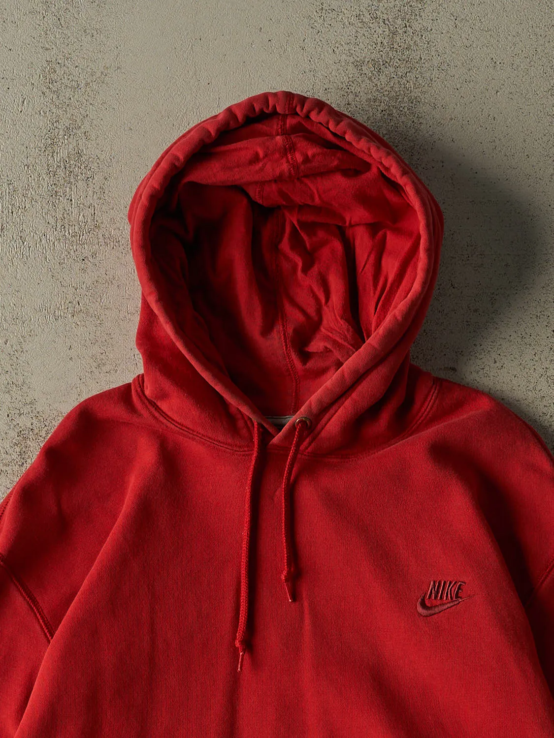 Vintage Y2K Sun Faded Red Nike Embroidered Hoodie (XL/XXL) sold by Rebalance Vintage product image thumbnail 2