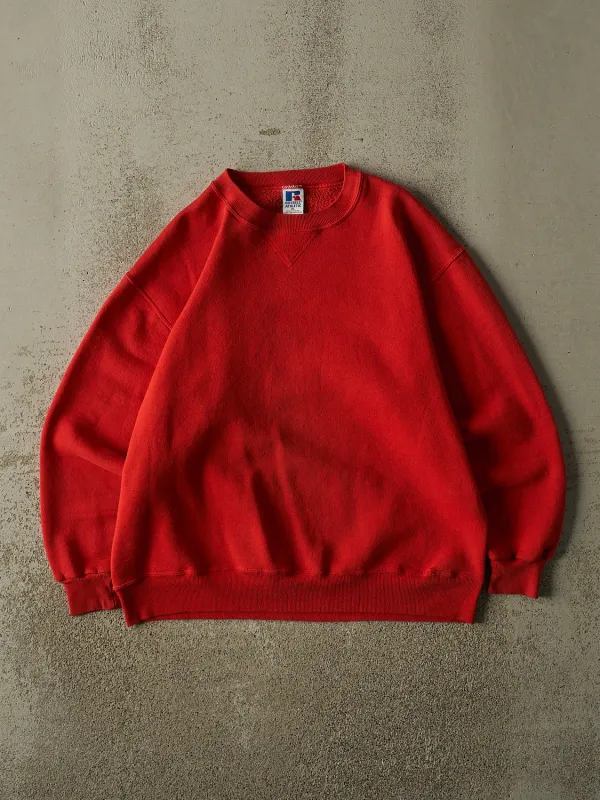 Vintage 90s Red Russell Athletic Blank Crewneck (L) made by Rebalance Vintage