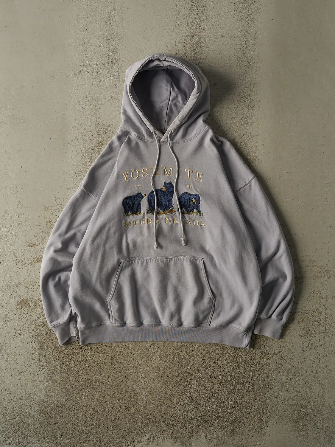Vintage Y2K Blue Yosemite Embroidered Hoodie (XL/XXL) sold by Rebalance Vintage