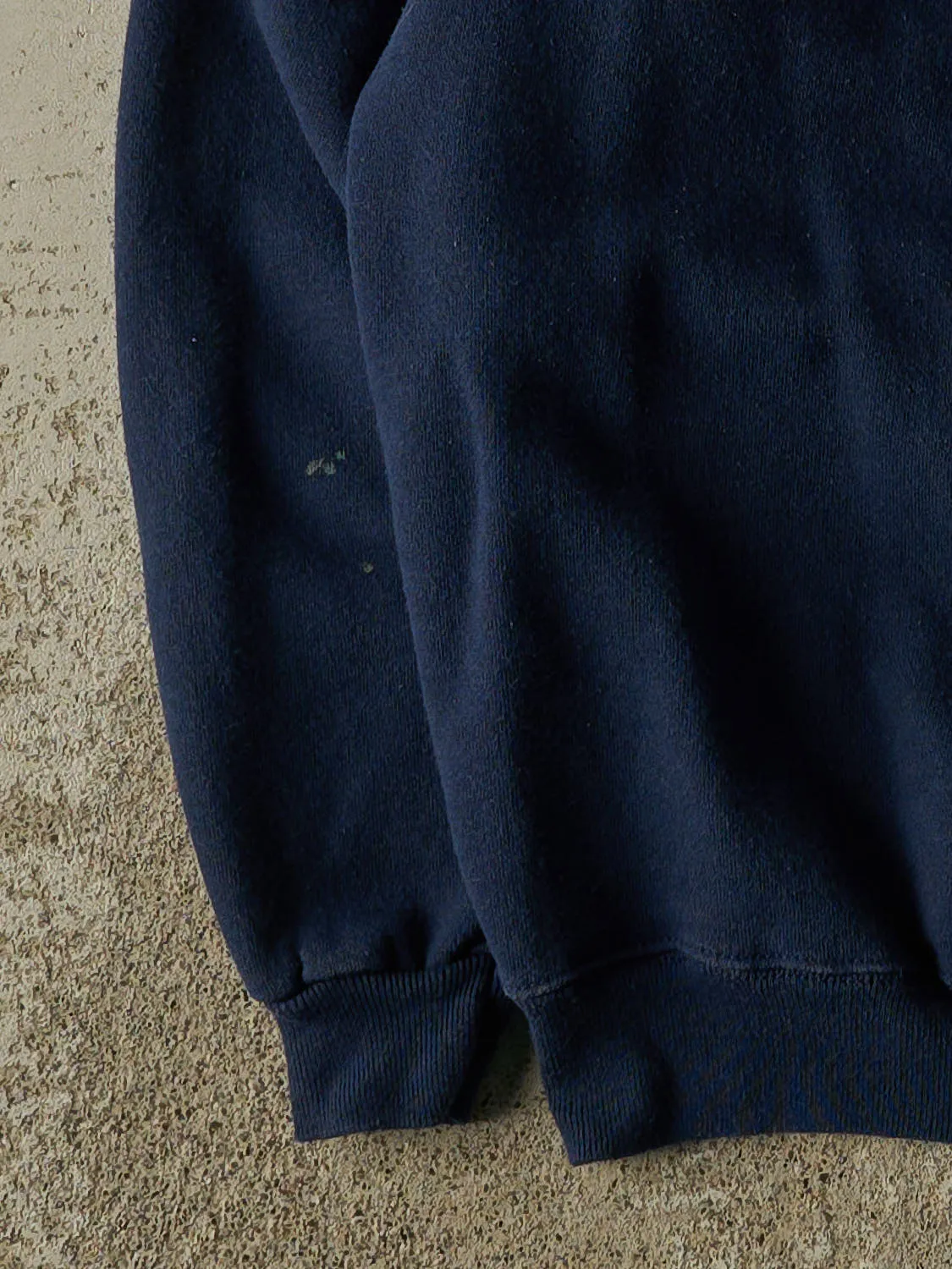 Vintage 80s Navy Blue Blank Crewneck (S) sold by Rebalance Vintage product image thumbnail 3