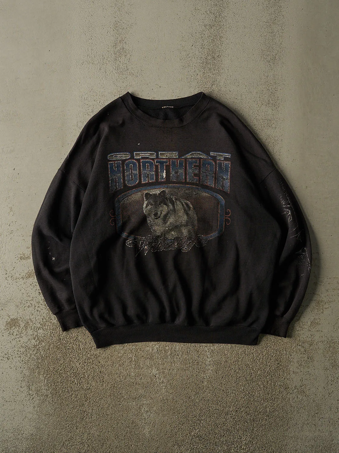 Vintage 90s Black Great Northern Wildlife Crewneck (XL/XXL) sold by Rebalance Vintage