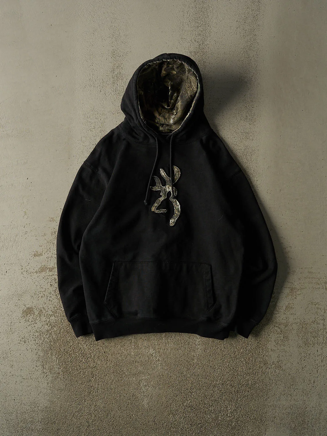 Vintage Y2K Black Browning Embroidered Hoodie (L) sold by Rebalance Vintage