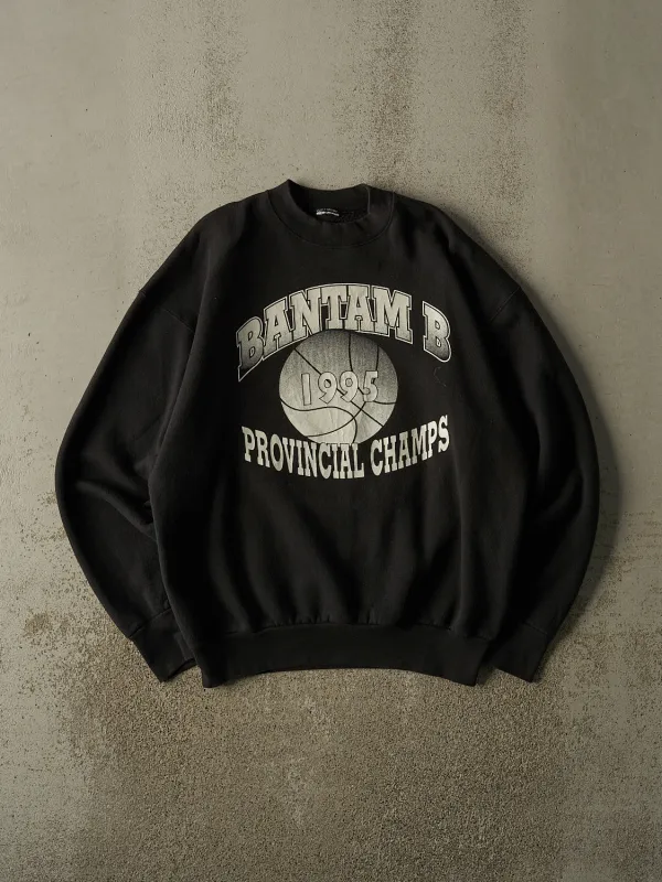 Vintage 95' Black Bantam Basketball Crewneck (XL) made by Rebalance Vintage