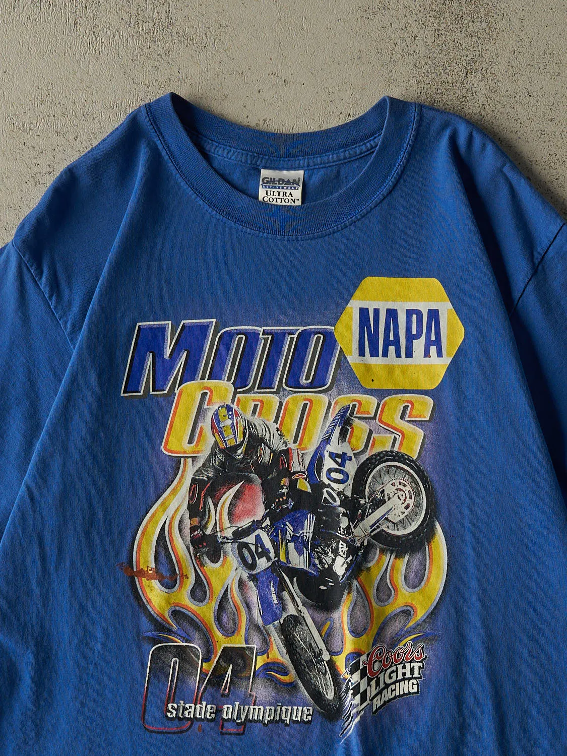 Vintage 04' Blue Napa Motocross x Coors Light Tee (L) sold by Rebalance Vintage product image thumbnail 3
