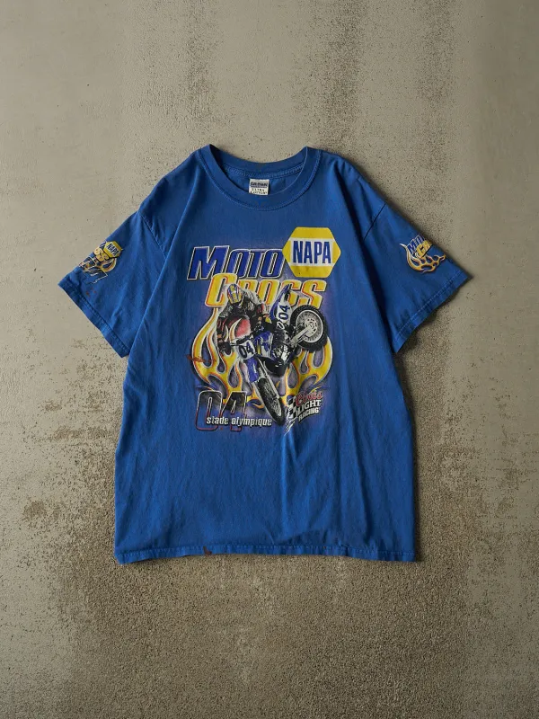Vintage 04' Blue Napa Motocross x Coors Light Tee (L) made by Rebalance Vintage
