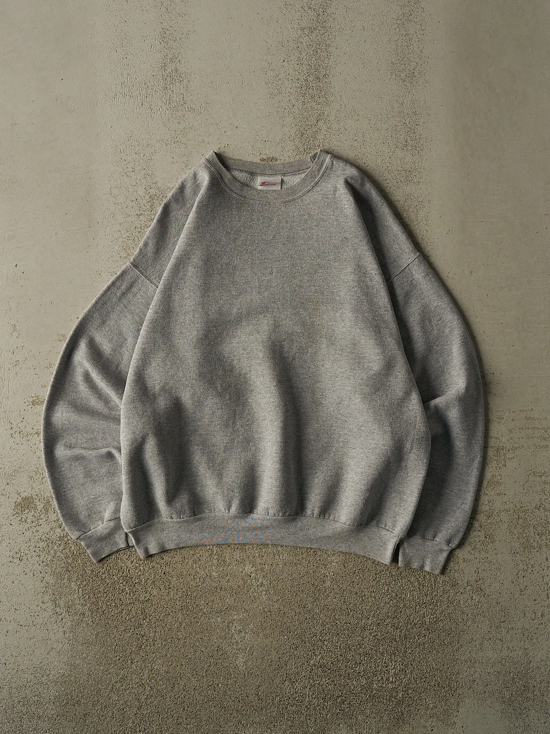 Vintage Y2K Grey Blank Crewneck (XL/XXL) sold by Rebalance Vintage