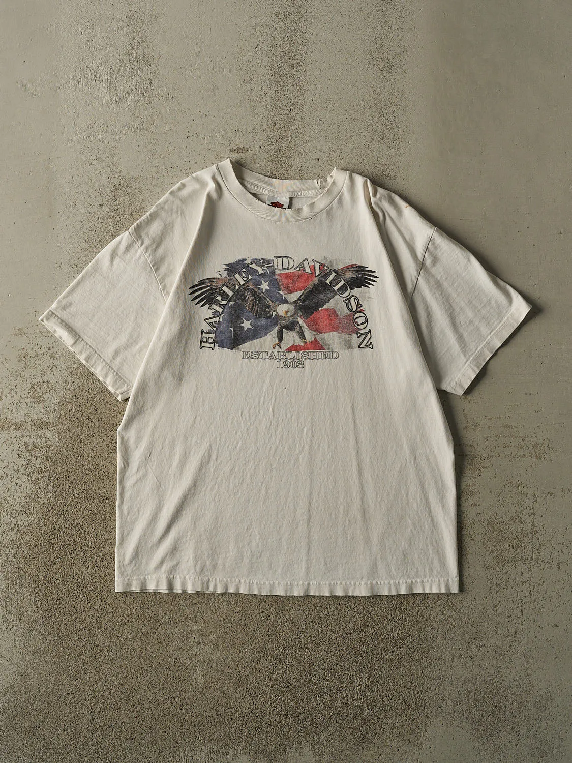 Vintage 14' White Harley Davidson Gladstone OR Tee (L/XL) sold by Rebalance Vintage