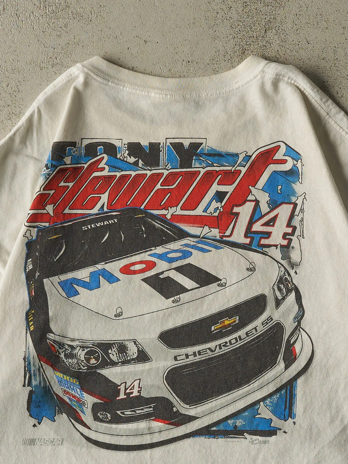 Vintage 14' White Tony Stewart Nascar Tee (XXL) sold by Rebalance Vintage product image thumbnail 4