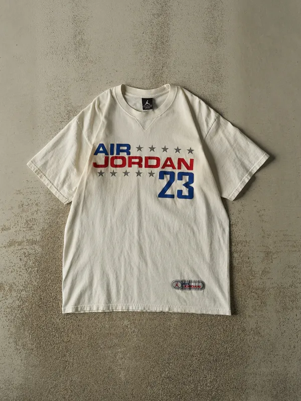 Vintage Y2K White Air Jordan Tee (M/L) made by Rebalance Vintage