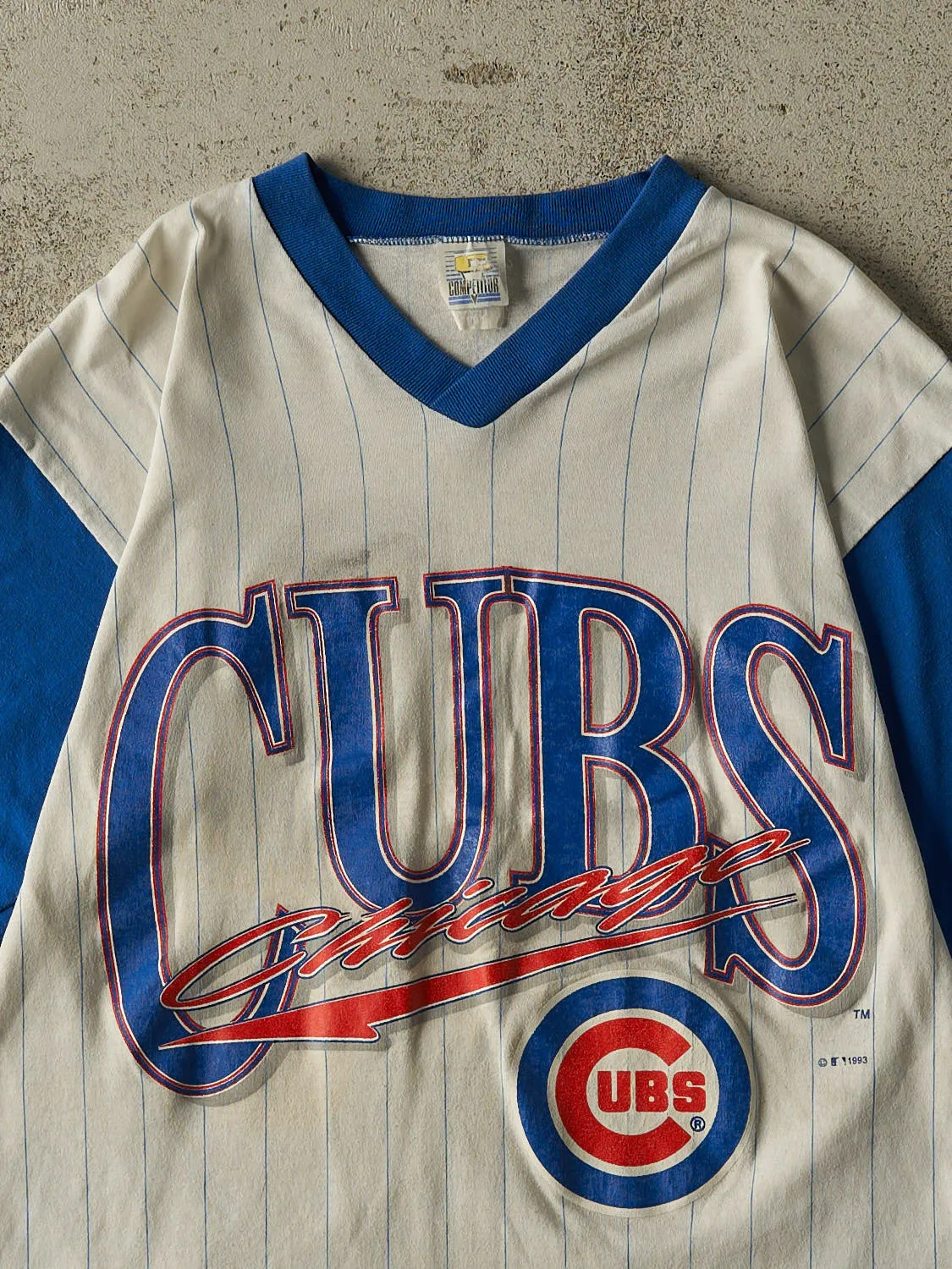 Vintage 93' White Chicago Cubs Tee (S/M) sold by Rebalance Vintage product image thumbnail 2