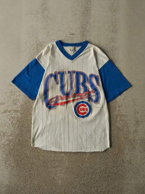 Vintage 93' White Chicago Cubs Tee (S/M) made by Rebalance Vintage