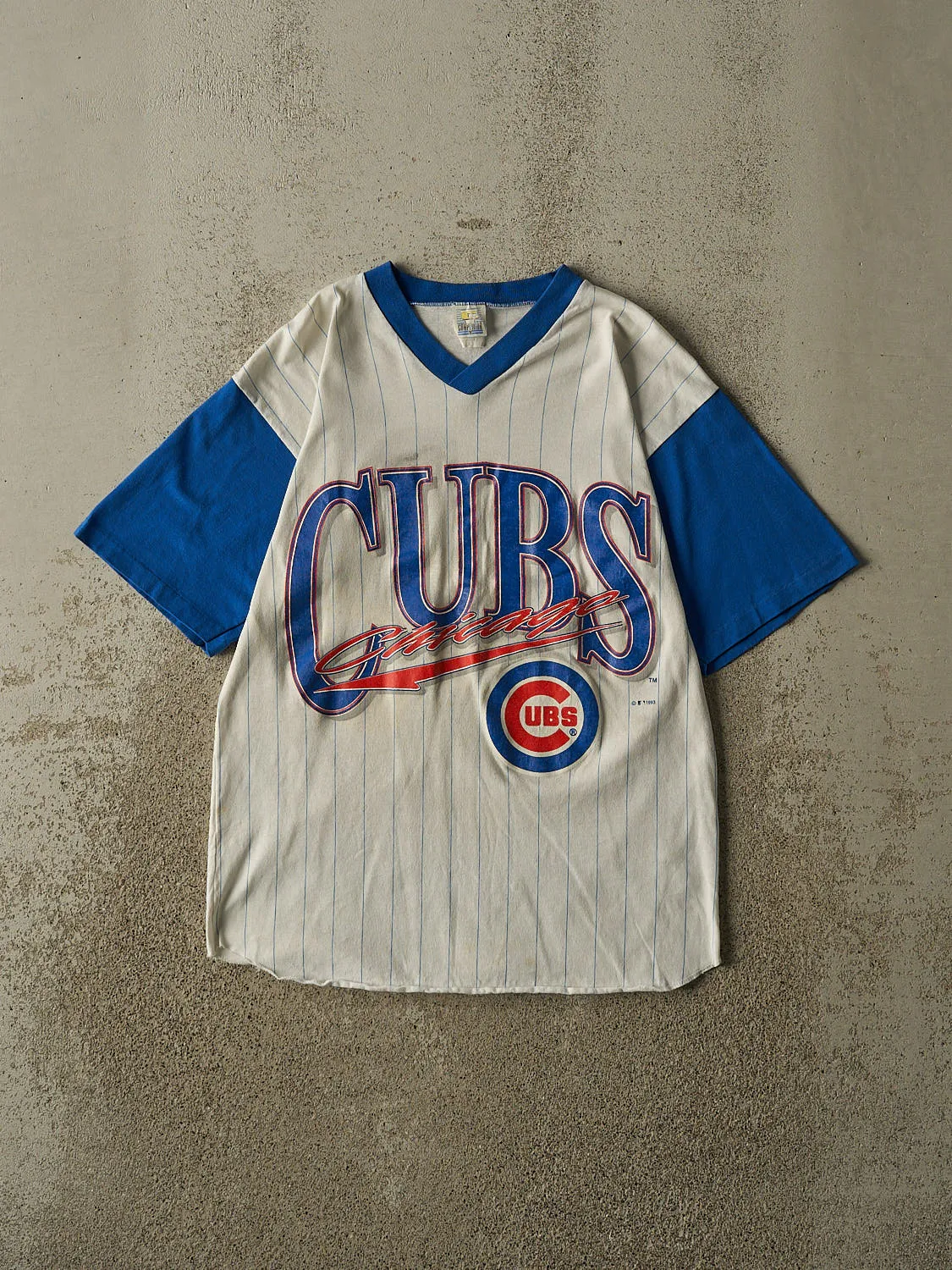 Vintage 93' White Chicago Cubs Tee (S/M) sold by Rebalance Vintage