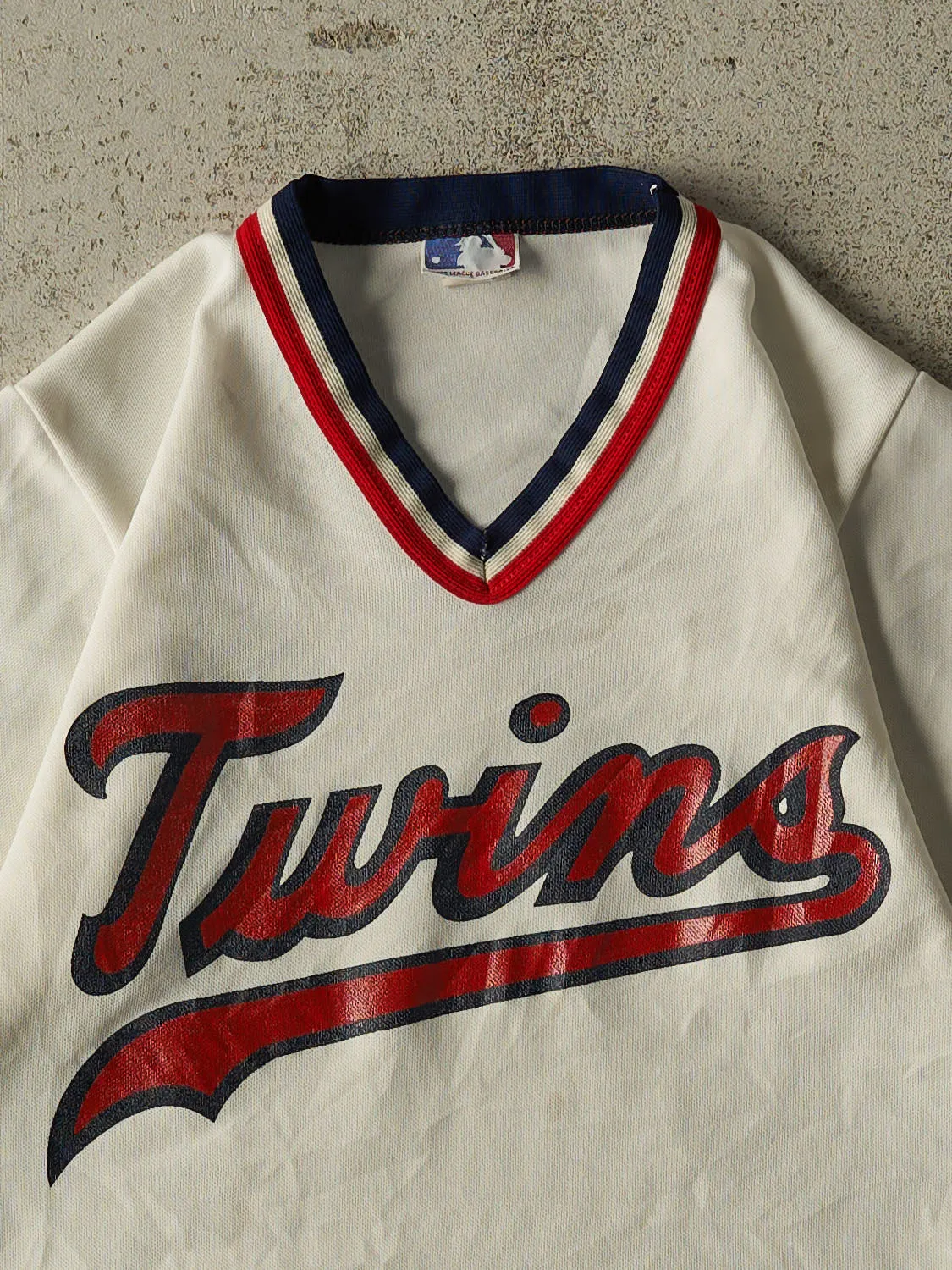 Vintage 90s White Minnesota Twins Baseball Jersey (XXS/XS) sold by Rebalance Vintage product image thumbnail 2