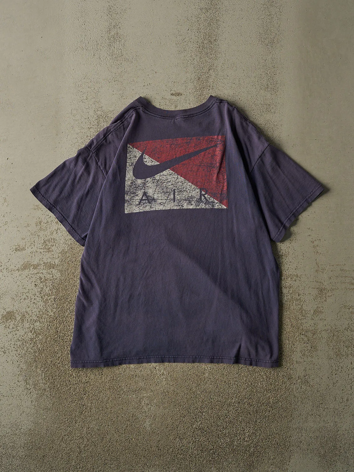 Vintage 90s Sun Faded Navy Nike Air Tee (L) sold by Rebalance Vintage product image thumbnail 2