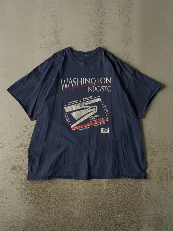 Vintage 90s Navy Blue United States Postal Service Tee (XXL/XXXL) made by Rebalance Vintage
