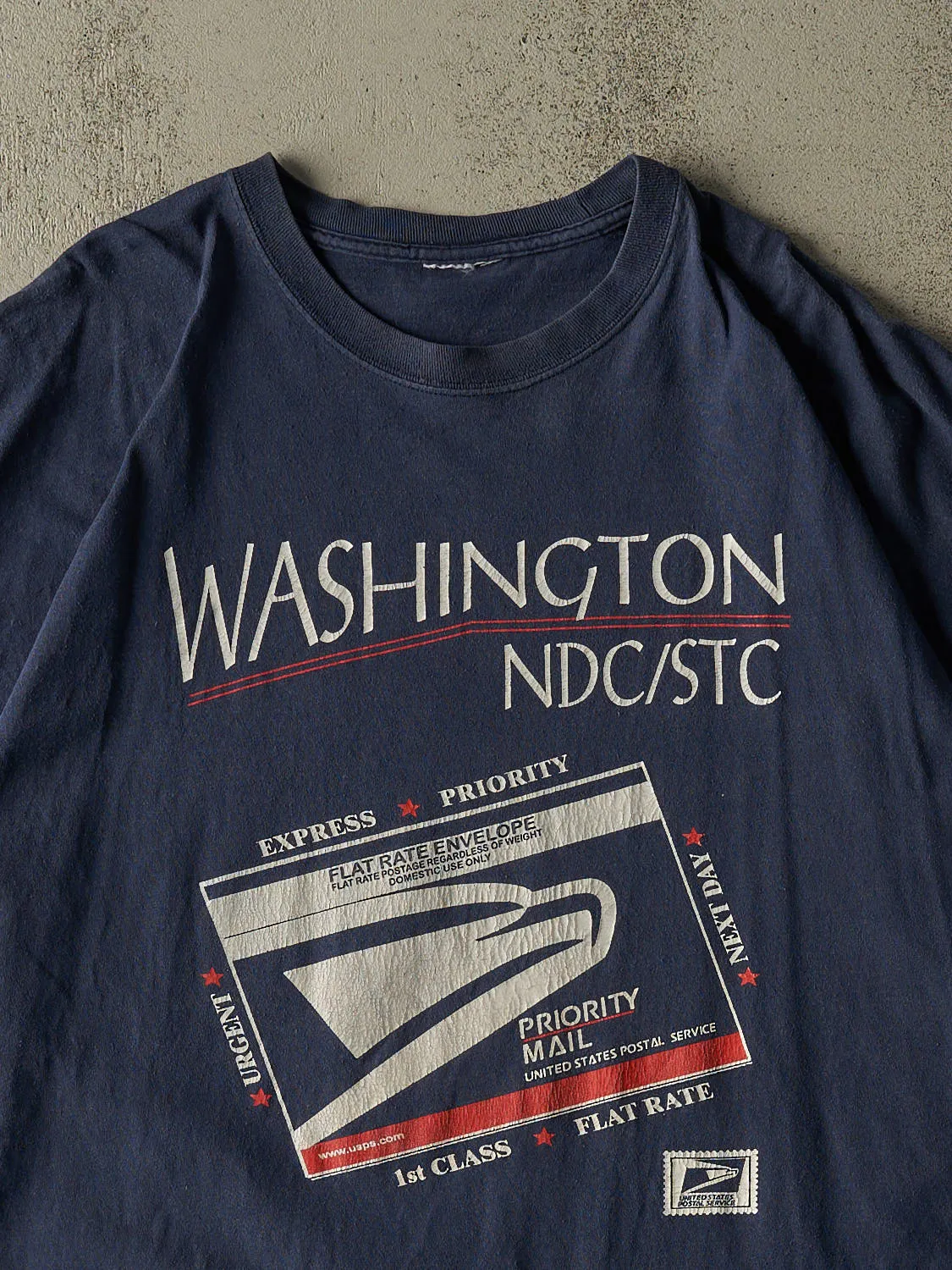 Vintage 90s Navy Blue United States Postal Service Tee (XXL/XXXL) sold by Rebalance Vintage product image thumbnail 3