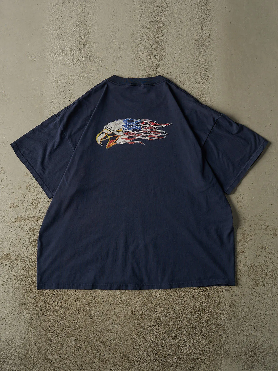 Vintage 90s Navy Blue Eagle Tee (XL/XXL) sold by Rebalance Vintage product image thumbnail 2