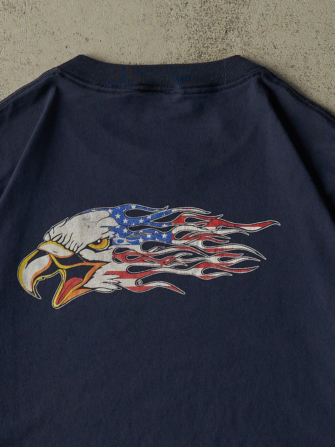 Vintage 90s Navy Blue Eagle Tee (XL/XXL) sold by Rebalance Vintage product image thumbnail 4