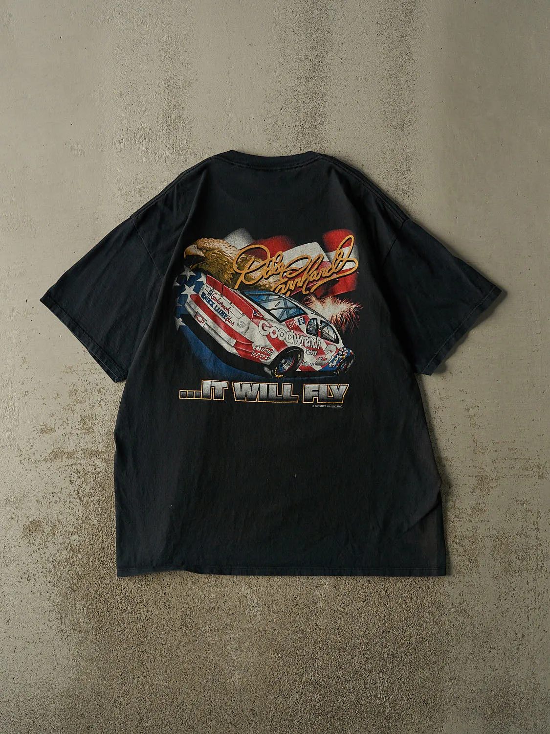 Vintage 90s Black Dale Earnhardt Nascar Tee (XL) sold by Rebalance Vintage product image thumbnail 2