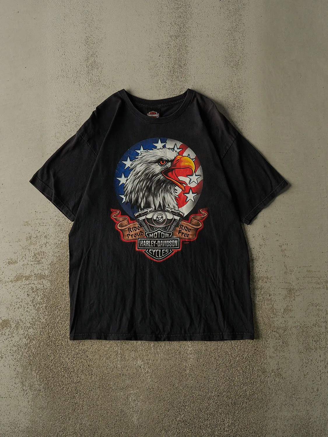Vintage 10' Black Harley Davidson Daytona Beach FL Tee (M/L) sold by Rebalance Vintage